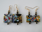Klimt Style Earrings in 2 Sizes
